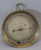 Antique 19thc Brass Aneroid Barometer Thermometer Centigrade & Fahrenheit,  Nr Barometers photo 1