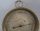 Antique 19thc Brass Aneroid Barometer Thermometer Centigrade & Fahrenheit,  Nr Barometers photo 2