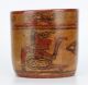 Ancient Mayan Copador Ceramic Cylinder Vessel Flash Now Active The Americas photo 1