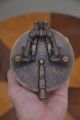 2 Old Bronze Nuremberg Nesting Weight Scale Cup Folding Mercantile Apothecary Scales photo 4