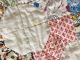 Fantastic Feed Sack Vintage 30s Baby Crib Quilt Hexagon Antique Patchwork 54x41 Completed Quilts photo 6