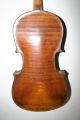 Old Antique 3/4 R.  Wurlitzer Cincinnati Violin Repair One Piece Tiger Maple Back String photo 2