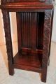 French Gothic Cabinet,  Pedestal For Statue Or Display Antique Oak W/ Carved Door Other Antique Furniture photo 3
