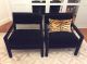 Milo Baughman Chairs Wormley Probber Reupholstered In Rh Vintage Velvet Post-1950 photo 1