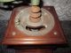Vintage Antique Hand Crank Table Top Coffee Grinder W/dovetailed Drawer Primitives photo 2