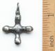 Ancient Viking Ornament Solid Silver Cross Pendant (jun) Reproductions photo 1