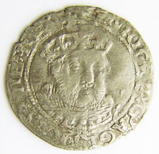 Tudor Silver Groat Of King Henry Viii York 1544 - 1547 A.  D. photo