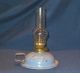 Vintage Pale Blue Finger / Chamberstick Oil Paraffin Oil Lamp 20th Century photo 1