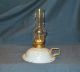 Vintage Pale Blue Finger / Chamberstick Oil Paraffin Oil Lamp 20th Century photo 2