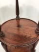 Ethan Allen Round Pine Wood 3 Tier Table Vintage Post-1950 photo 9