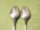 (2) Coin Silver Hand - Wrought Native American Stamped Spoons Coin Silver (.900) photo 3