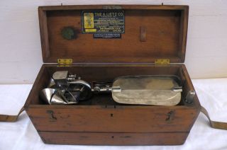 Vintage Lietz Electric Marine Water Current Meter Brass & Chrome In Lietz Box photo