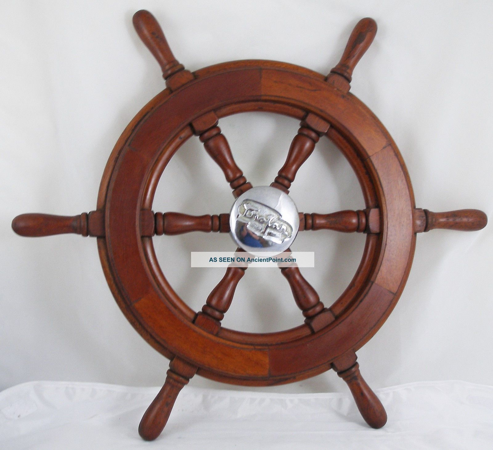 Antique Salvaged Trojan Helm Wheel Ship Wheel 22 