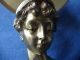 Regency / Victorian Bronze /brass Bust By French Artist Rene Marquet,  Now A Lamp Other Antique Decorative Arts photo 2