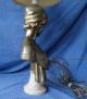 Regency / Victorian Bronze /brass Bust By French Artist Rene Marquet,  Now A Lamp Other Antique Decorative Arts photo 4