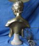 Regency / Victorian Bronze /brass Bust By French Artist Rene Marquet,  Now A Lamp Other Antique Decorative Arts photo 5
