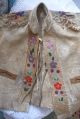 Child ' S Antique Native American Indian Beadwork Hide Jacket,  Beaded Clothing Native American photo 7