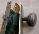Vintage Metal Door Plates With Knobs,  And Latch Mechanism With Keyholes Door Knobs & Handles photo 1