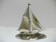 The Sailboat Of Sterling Silver Of Japan.  106g/ 3.  73oz.  A Japanese Antique. Other Antique Sterling Silver photo 2