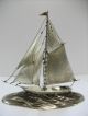 The Sailboat Of Sterling Silver Of Japan.  106g/ 3.  73oz.  A Japanese Antique. Other Antique Sterling Silver photo 3