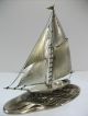 The Sailboat Of Sterling Silver Of Japan.  106g/ 3.  73oz.  A Japanese Antique. Other Antique Sterling Silver photo 4