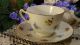 Crown Staffordshire Teacup Saucer & 8 1/4 