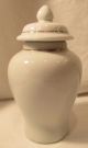 Vintage Tiny Porcelain Covered Urn Cranes Waterfall 4 