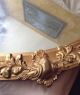 Antique French Rococo Carved Wood Mirror Oval Gold Gilt Gesso Frame Concave Glas Mirrors photo 3