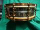 Old Ludwig Deluxe Black Beauty Snare Drum 5 X14 C.  1926 - 29 12 Petal Engraving Percussion photo 4