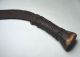 Antique African Congo Binja Knife Sword Curved Blade Bati Benge Other African Antiques photo 1