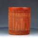 Chinese Bamboo Hand Carved Art Of War Brush Pot Dy152 Brush Pots photo 2
