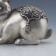 Chinese Cupronickel Carved Rabbit Statue Qing Dynasty Mark Figurines & Statues photo 2