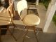 2 Vintage Mid - Century Cosco Chrome Swivel Stool & Flip Up Step Stool Chair Mid-Century Modernism photo 4