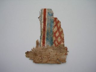 Ancient Antique Rare Old Egyptian - Egypt Mummy Cartonnage Fragment photo