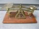 Vintage Jewelry Apothecary Gold Scales,  Weights Made England Warranted Accuracy Scales photo 3