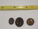 Estate Found Antique,  3 Pictorial Button 1 Man & Woman 2 Men From Collector Buttons photo 1