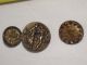 Estate Found Antique,  3 Pictorial Button 1 Man & Woman 2 Men From Collector Buttons photo 3