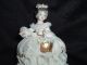 Antique Muller Volkstedt Irish Dresden Porcelain Lace Bride And Groom Figurines photo 3