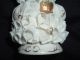 Antique Muller Volkstedt Irish Dresden Porcelain Lace Bride And Groom Figurines photo 4