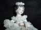 Antique Muller Volkstedt Irish Dresden Porcelain Lace Bride And Groom Figurines photo 6