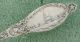 1897 Library Of Congress In Washington,  D.  C.  Sterling Silver Souvenir Teaspoon Souvenir Spoons photo 2