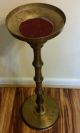 Unique Rare Solid Brass Gallery Tray Accent Table Or Plant Stand Vintage Decor Post-1950 photo 6