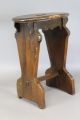 A Rare 16th C English Boarded Joint Stool Great Old Color Primitives photo 1