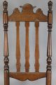 A Very Rare 17th C Ct Pilgrim Period Bannister Back Chair Great Carved Crest Primitives photo 8