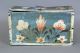 Great 19th C Pa German Folk Art Blue Painted Box Best Tulip Painted Decoration Primitives photo 1