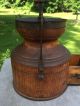 Antique Wood & Hand Forged Iron Early Primitive Coffee Grinder Aafa Primitives photo 5