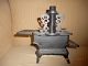 Antique Salesman Sample Crescent Cast Iron Stove Complete Iron Toy Pots Pans Stoves photo 5