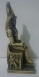 Ancient Egyptian Statue Of King Ramses Ii Sitting Holding Ankh Egyptian photo 1