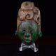 Stunning Pre Columbian Mayan Mosaic Stone King Face Maskette Antique Statue The Americas photo 5