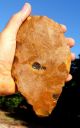 900 Gram Flint Stone Large Hand Axe Tool Neanderthal Neolithic & Paleolithic photo 1
